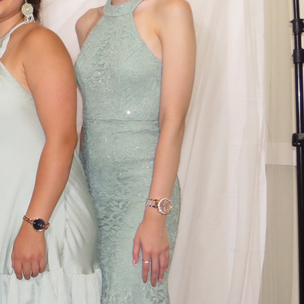 Sage formal dress